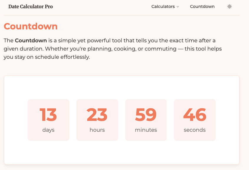 Countdown Timer